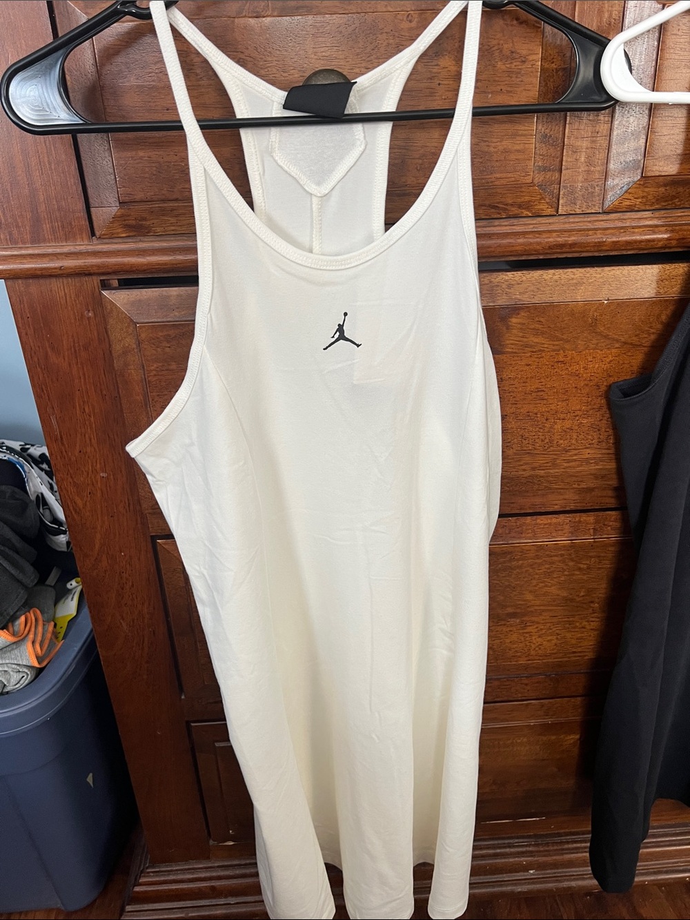 Jordan Off White Racerback Athletic Tank with Black Jumpman